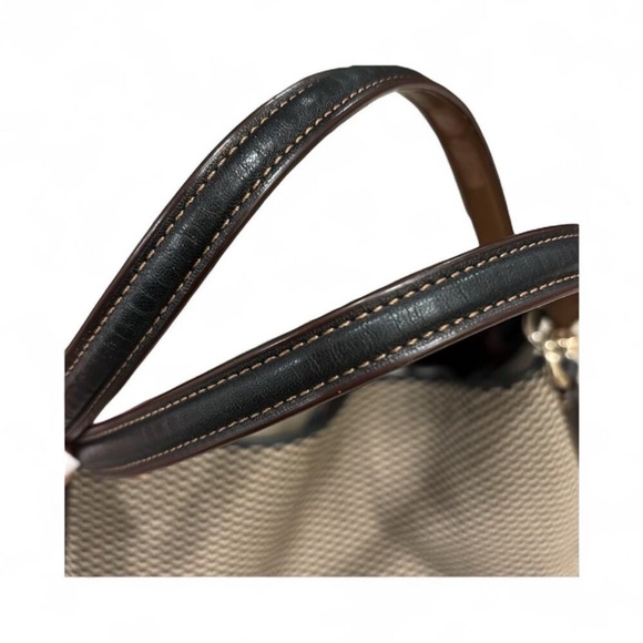 Coach Phoebe Black and Cream Shoulder Bag - Picture 9 of 13